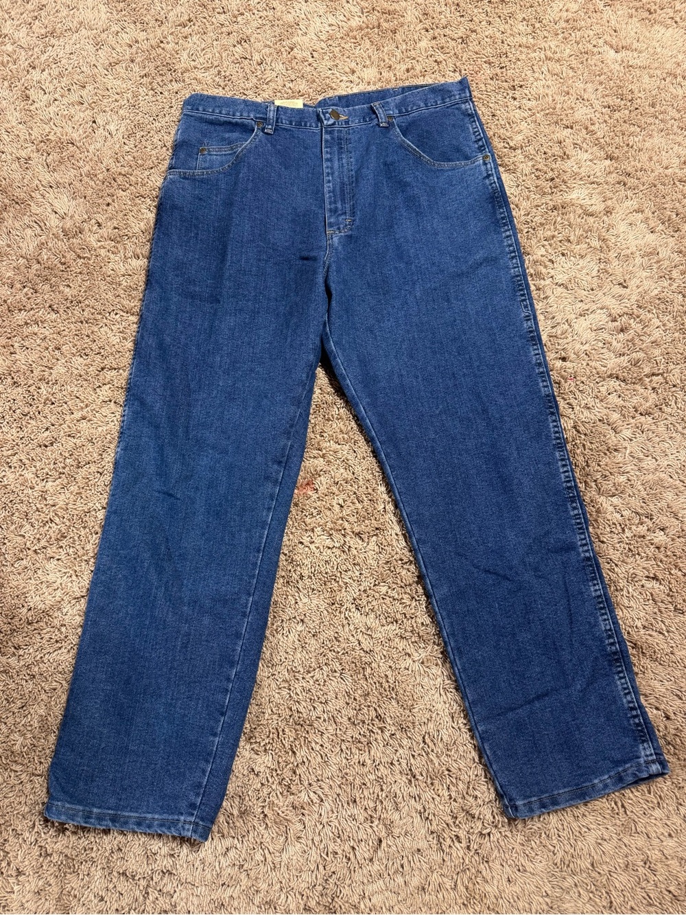 Wrangler rugged wear Men’s Dark Blue Relaxed Straight Jeans